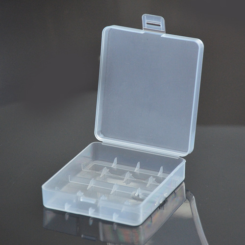 18650 battery box transparent 2-section PP material 18650 battery storage box battery storage box for foreign trade