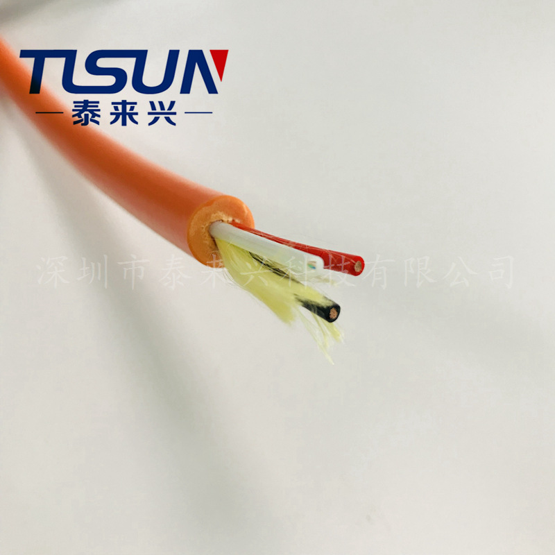 厂家 零浮力凯夫拉电线 2芯电线加光纤 海底探测仪浮力电线