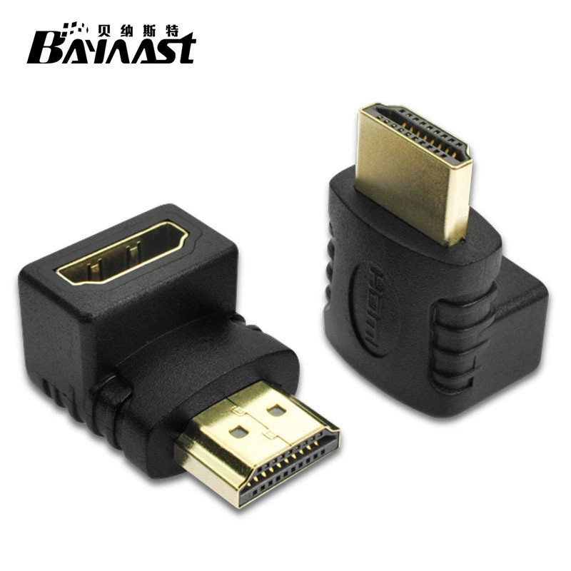Переходник под прямым углом HDMI 90 градусов HDMI 270 градусов HDMI «папа-мама» HDMI колено-переходник высокой четкости