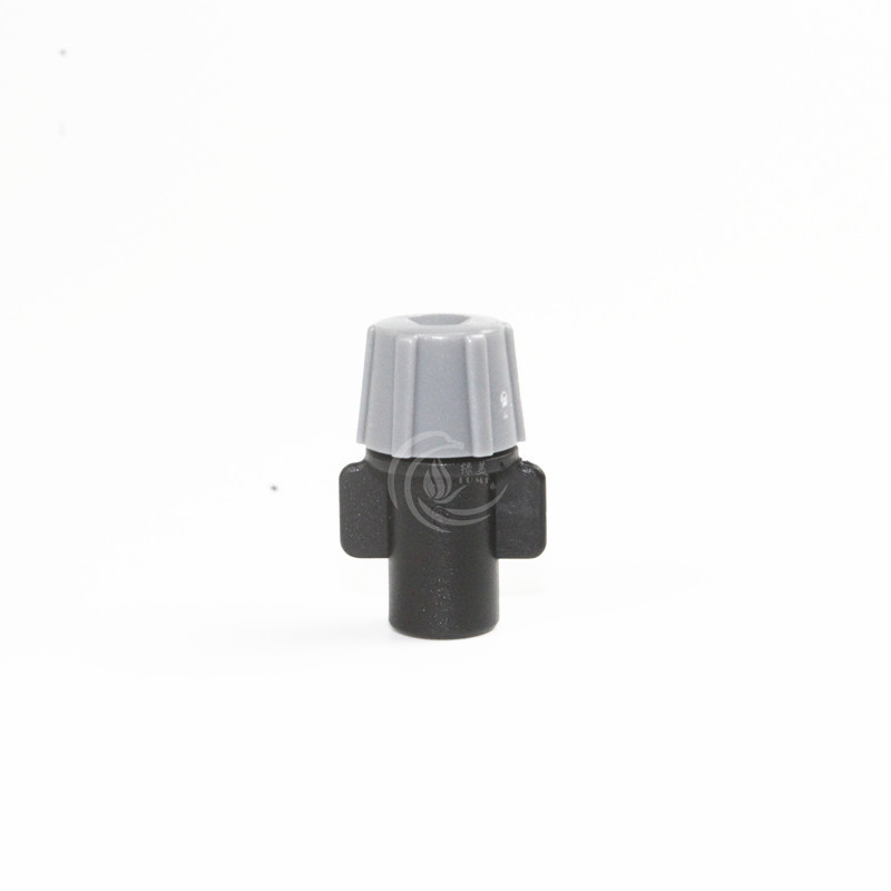 6mm gris de salida única atomización micro pulverizador no ajustable eliminación de polvo de plántulas enfriamiento humidificación jardinería doméstica riego