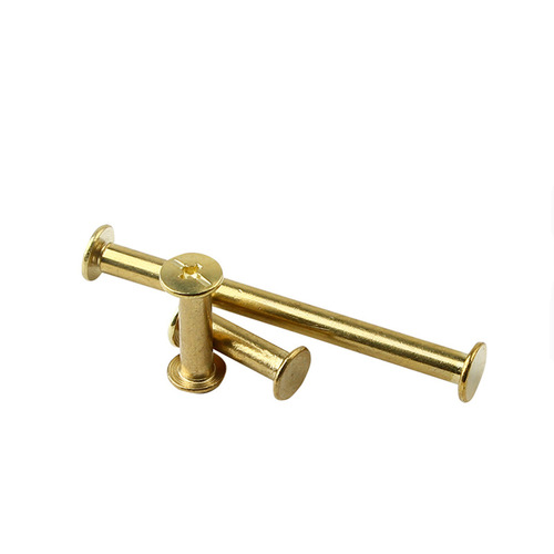 Album screws ledger rivets butt screws recipe nails 5*5-5*100 copper-plated album nails