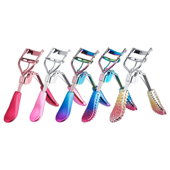 Cross-border new A4 color titanium handle wide-angle eyelash curler makeup tool electrophoresis gradient curling aid eyelash curler