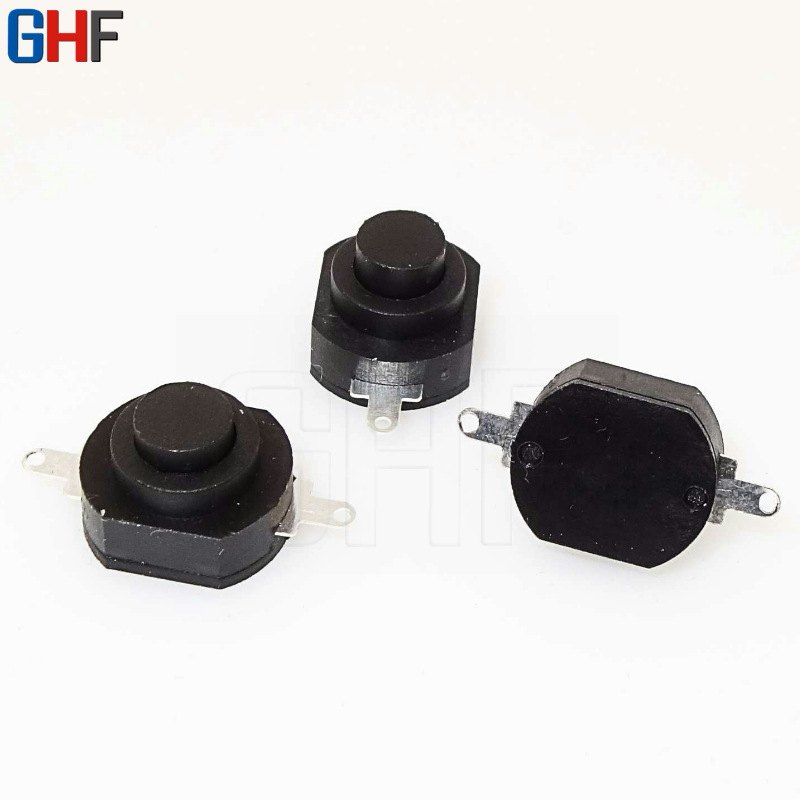 按钮开关 10*12自锁开关 1210-A 一开一关灭蚊器按键开关圆形自锁