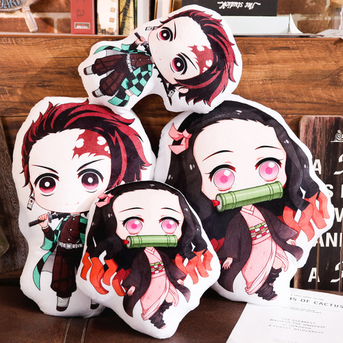 Demon Slayer peripherals Kamado Nezuko animation pendant Zenitsu Zenitsu two-dimensional pillow peripheral cushion wholesale blade