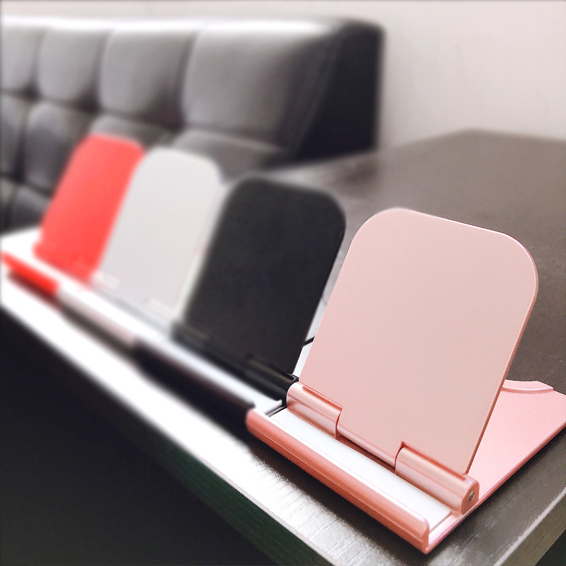 Desktop Folding Mobile Phone Stand Creative Portable Multi-purpose Lazy Stand Order logo Base Small Support Stand