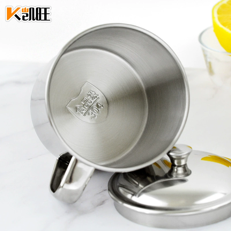 304 Material Stainless Steel Cup Thickening Cover Cup Kindergarten Student Special Water Cup Multi -Specification Prevent Water Cup