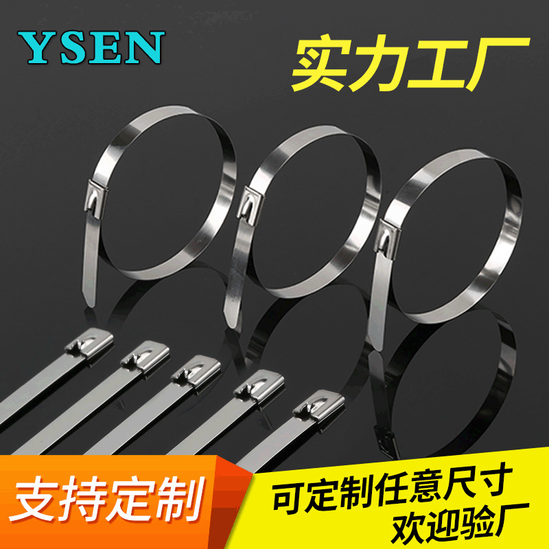 Stainless Steel Cable Ties 201 White Steel Ball-Bearing Self-Locking Metal Marine Fixing Clamps Cable Ties Marine Equipment Cable Ties Stainless Steel Cable Ties 201 White Steel Ball-Bearing Self-Locking Metal Marine Fixing Clamps Cable Ties Marine Equipment Cable Ties