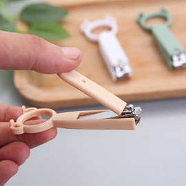 多功能指甲刀手机支架卡通指甲剪家用不锈钢简约指甲钳美甲工具