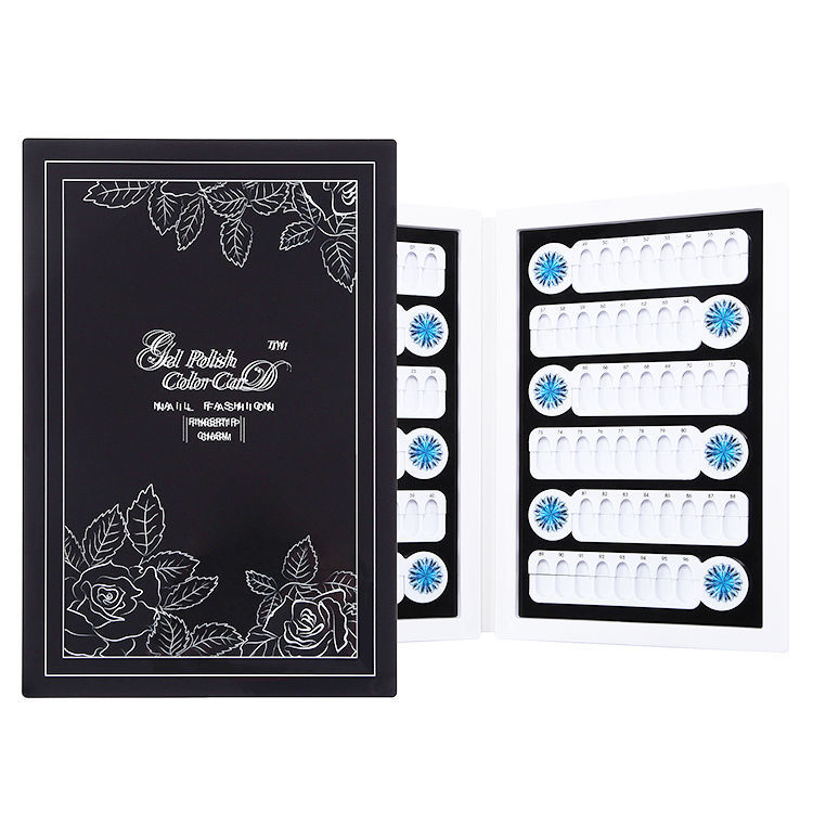Nail acrylic color card high-grade color plate detachable magnetic 96 color Japanese nail polish gel display board