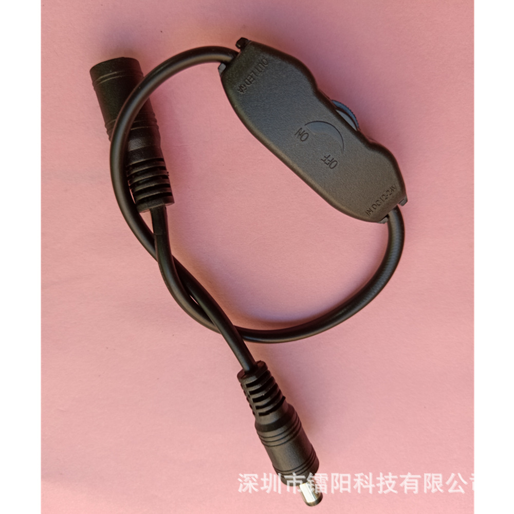 单色led灯亮度调节器DC12V24V硬灯带光条迷你款调光器5.5X2.1接口