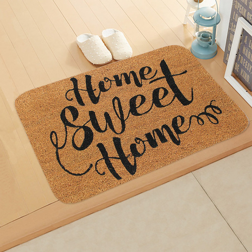 Cross-border new welcome letter welcome to home entrance floor mat foyer kitchen absorbent mat carpet foot mat