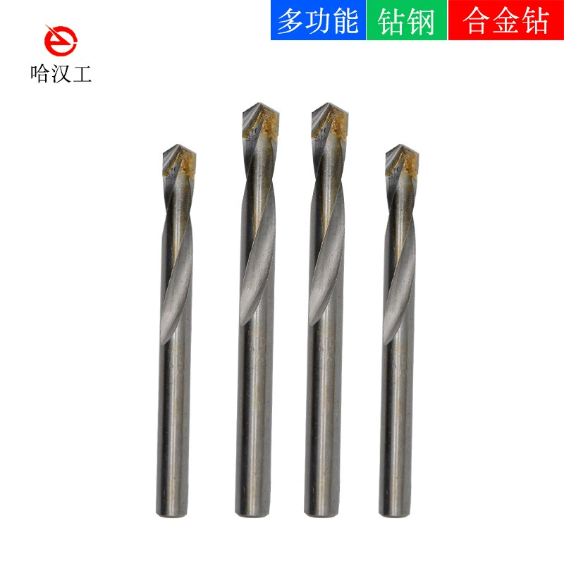Твердосплавная Вольфрамовая сталь спиральное сверло наконечник сверла из вольфрамовой стали 3-20 мм Угловое железо плитка сверло из нержавеющей стали