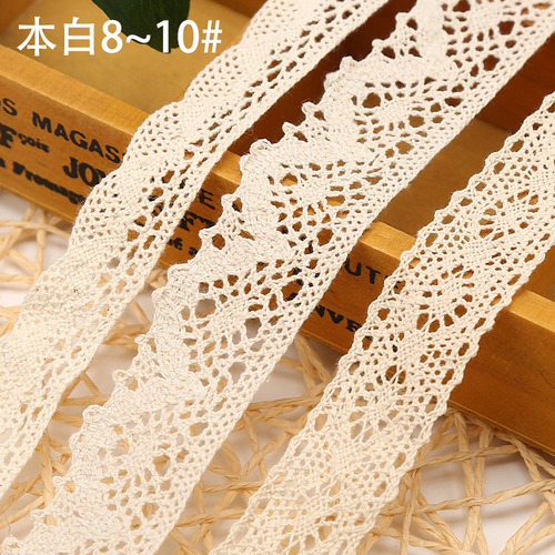 Cotton thread woven wide lace accessories DIY handmade tablecloths sofa bedding curtains fabric materials