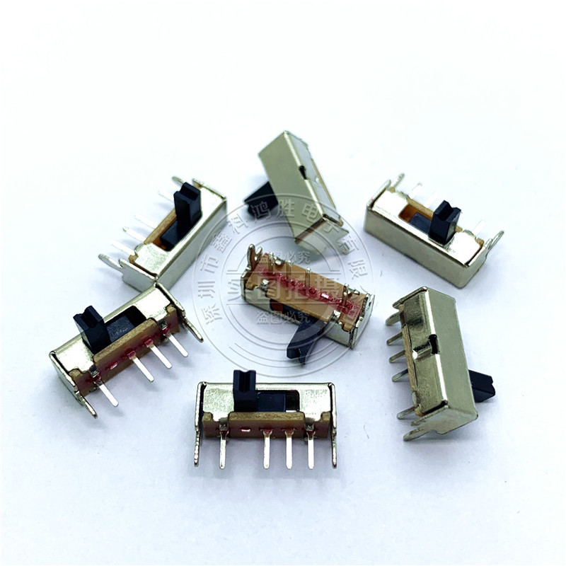 SK13D07VG4 小型拨动开关 横柄式 卧式6脚3档 1P3T 柄高4mm