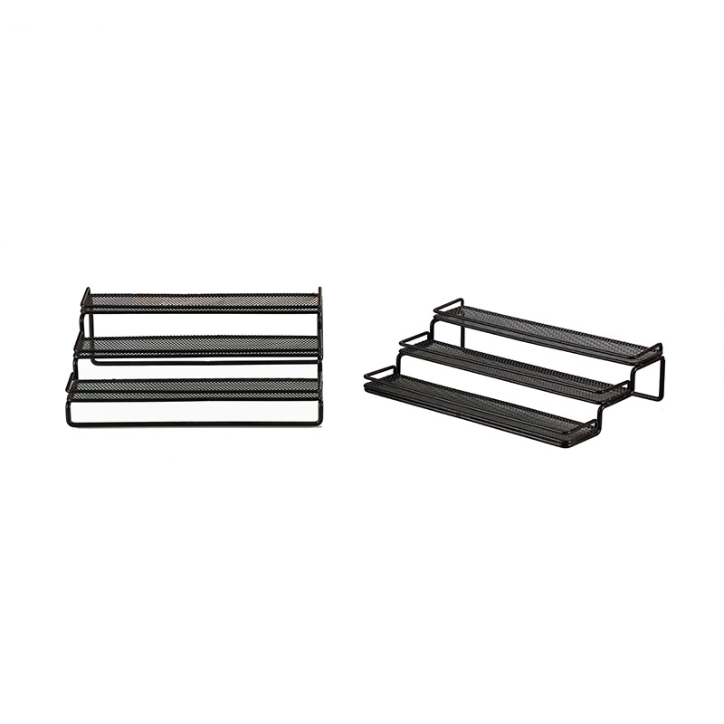 Estante de almacenamiento de cocina de estilo japonés hogar hierro piso multi-capa de almacenamiento rack de almacenamiento multi-funcional