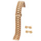 2025 New Stainless Steel Watch Strap Three-Bead Stainless Steel Watch Strap Vacuum Ipg Electroplating Switch Ear Smart Watch Strap