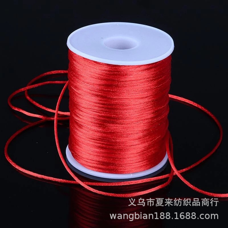 Chinese knot wire manufacturer rope red rope wholesale Red Line hand rope woven rope diy handmade line 5 100 m