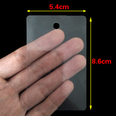 Etiqueta Colgante de Precio de Plástico PVC Transparente e Impresa para Ropa y Publicidad image 13