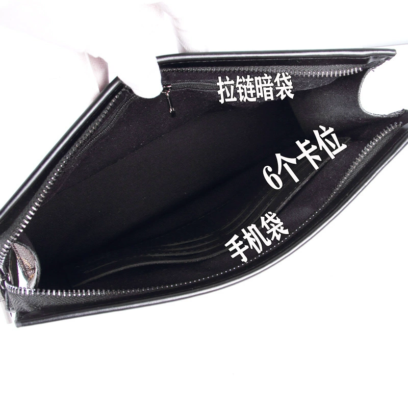 Hand loop bag, small clutch bag, capacious wallet, 10 inch