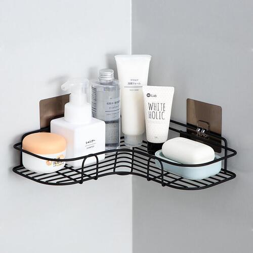 No-punch corner storage rack bathroom tripod wash rack dormitory storage toilet bathroom wall rack