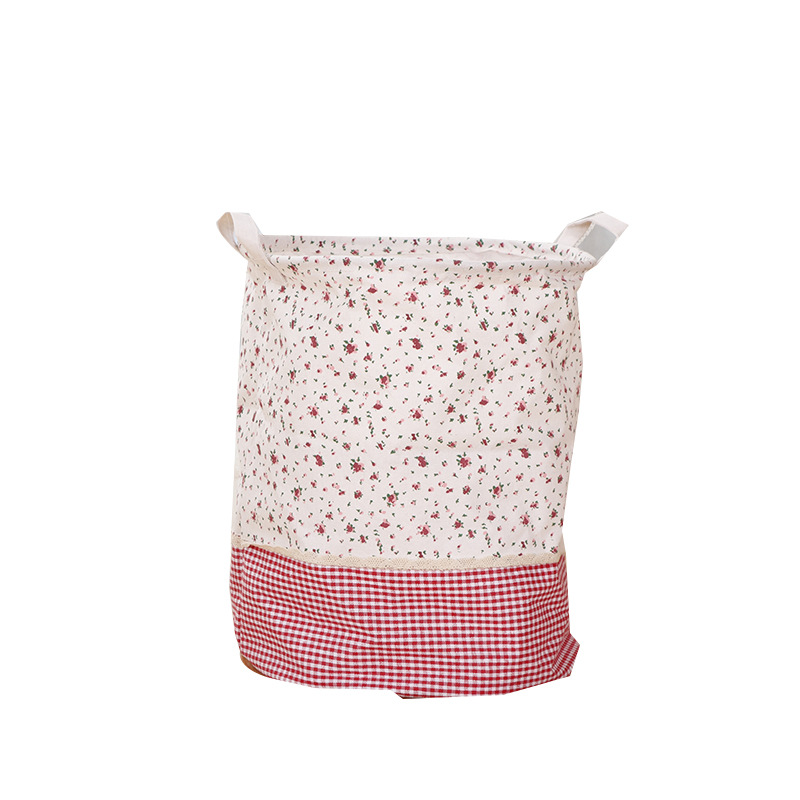 Canasta de lavandería con cordón plegable simple canasta de almacenamiento misceláneas Cubo de almacenamiento misceláneas organizar canasta de almacenamiento canasta de lavandería doméstica