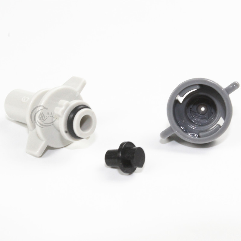6mm extraíble gris de salida única atomizador micro-boquilla remoción de polvo, cultivo de plántulas, enfriamiento y humidificación, riego de jardinería balcón