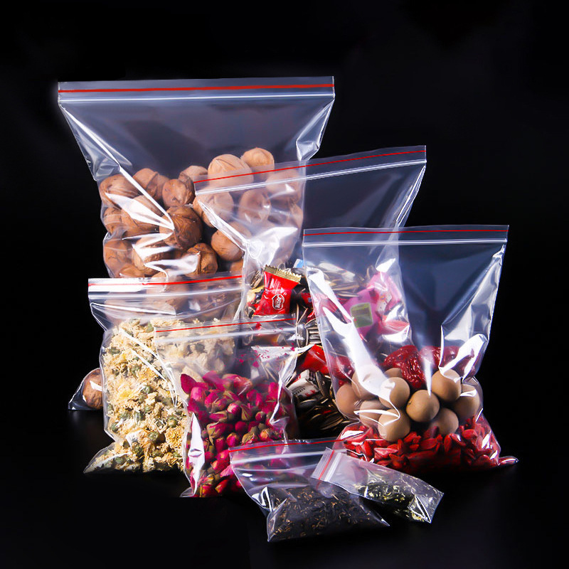 Suministro directo de fábrica transparente PE auto-Sellado bolsa de ropa bolsa de embalaje funda de almohada bolsa de embalaje de alimentos bolsa de sellado de tira de hueso