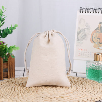 Sack canvas Bundle pocket Cloth bag Drawstring bag Storage bag cotton rice Bag Wenwan Packaging bag customized