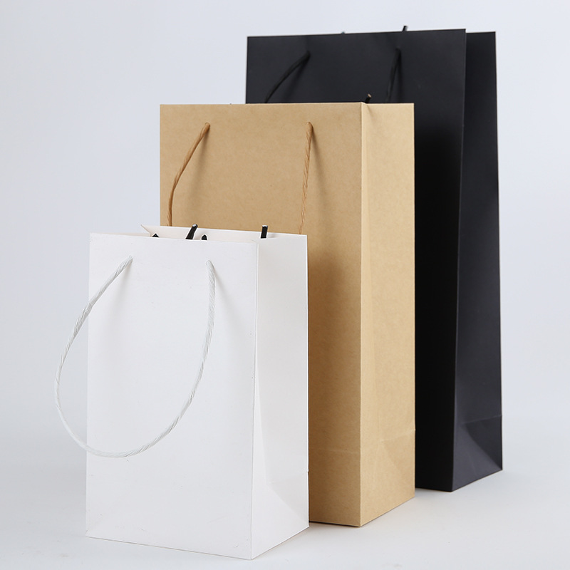 厂家直供现货纸袋牛皮纸盒包装袋百搭手提袋包装礼品袋现货批发