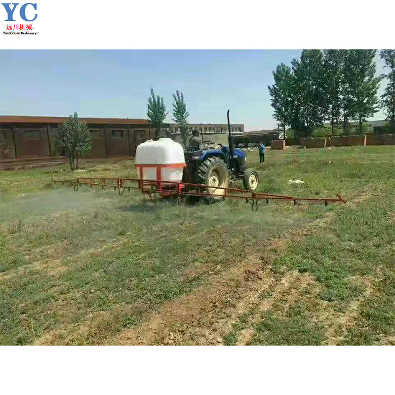 拖拉机后挂打药机 400升8米 喷杆喷雾式打药机 轴传动喷药机