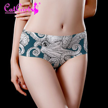 catgirl新品女式内裤透气underwear无痕印花内裤中腰代理加盟