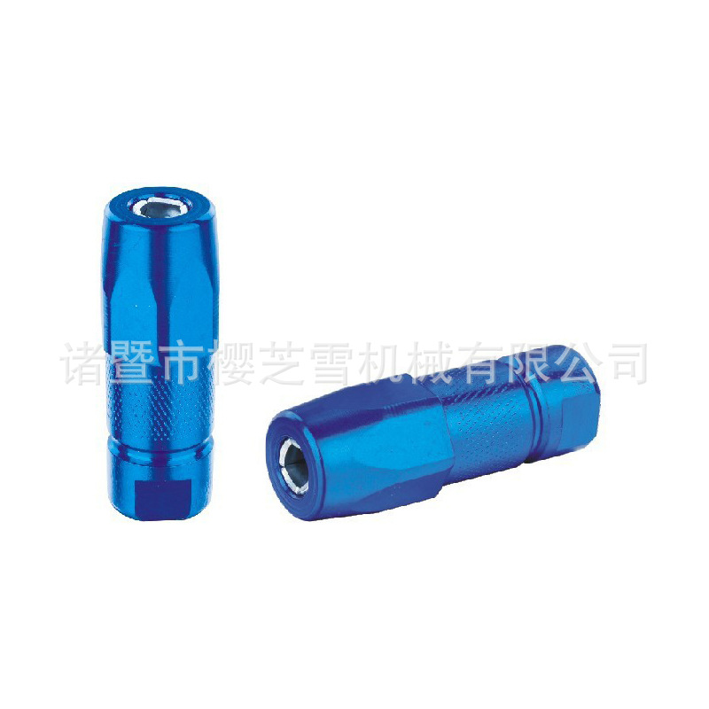 供应1/8NPT黄油枪头1/8螺纹平油枪头黄油枪高压平嘴挖机平头油嘴