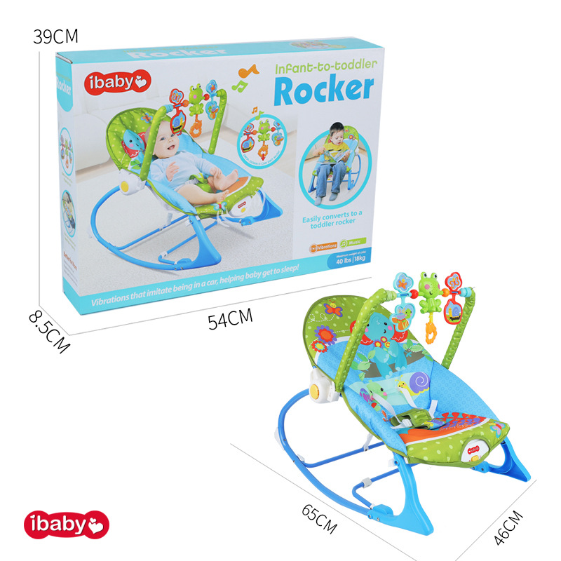 Silla Mecedora Infantil Transfronteriza YRB, Silla de Descanso para Bebés, Cuna, Silla con Música, Vibración e Inercia