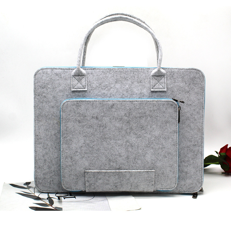Factory wholesale felt computer bag hand-held iPad tablet bag wholesale business tablet bag