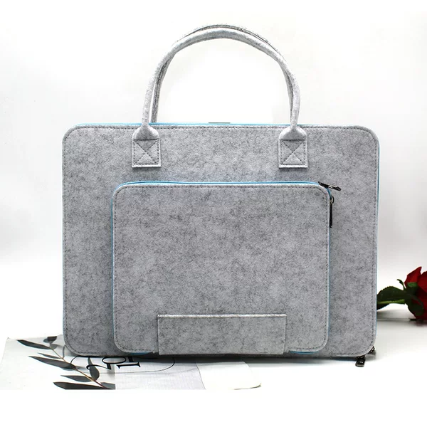 Factory wholesale felt computer bag hand-held iPad tablet bag wholesale business tablet bag