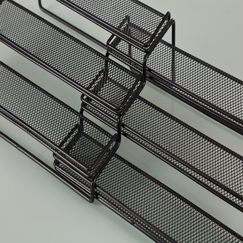 Estante de almacenamiento de cocina de estilo japonés hogar hierro piso multi-capa de almacenamiento rack de almacenamiento multi-funcional