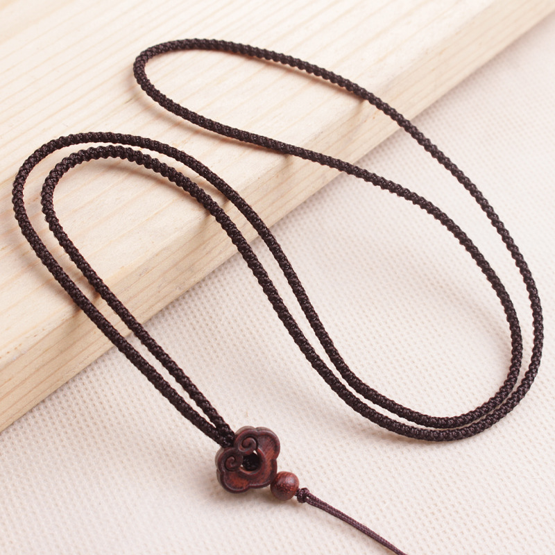 Sandalwood Xiangyun necklace rope diy hand-woven men's and women's jade pendant jade pendant jewelry lanyard wholesale Sandalwood Xiangyun necklace rope diy hand-woven men's and women's jade pendant jade pendant jewelry lanyard wholesale