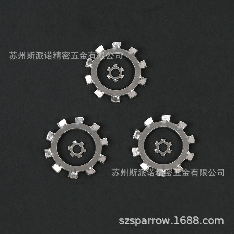 304/316美标外齿锁紧垫圈#4-3/4锁紧垫圈美标内齿锁紧垫圈防松垫