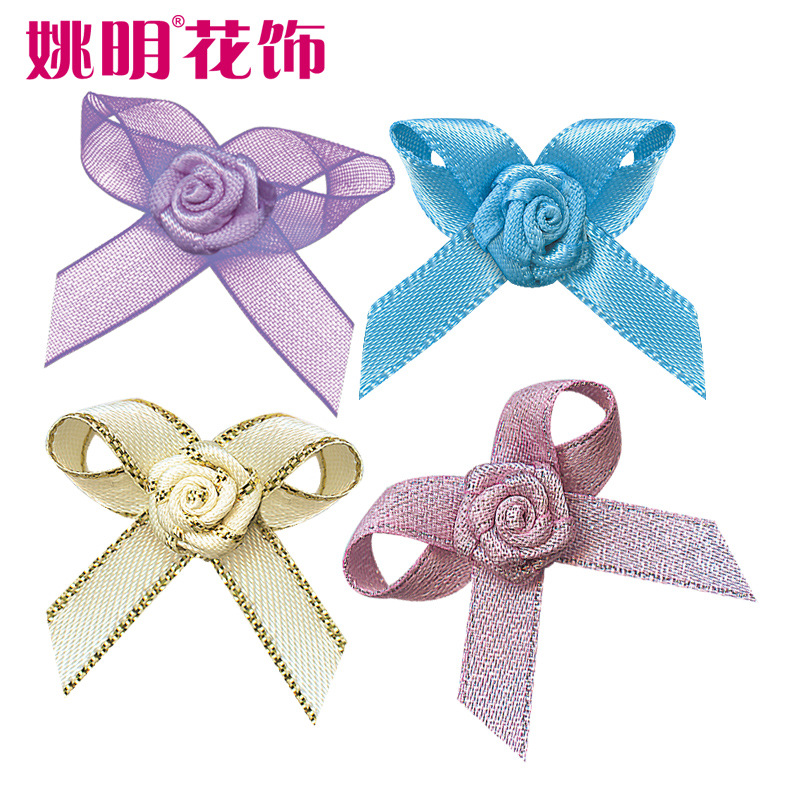 Cinta tejida a mano arco botella de vino decoración arco Yao Ming ropa interior accesorios cinta joyería