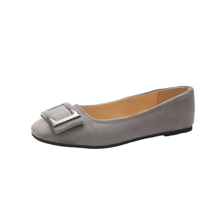 Zapatos de una sola capa para mujeres 2023 primavera casual zapatos de la abuela del dedo del pie cuadrado hebilla cuadrada mocasines ligeros slip-on zapatos femeninos