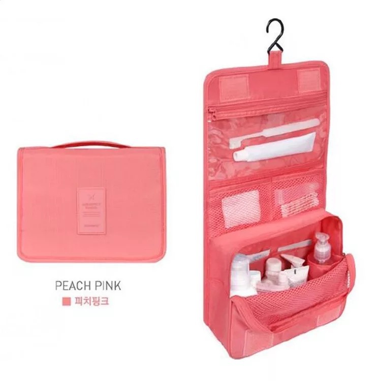 Bolsa de lavado de gancho de viaje grueso impermeable Bolsa de cosméticos multifuncional Bolsa de almacenamiento de ocio Bolsa de lavado Bolsa de almacenamiento personalizada