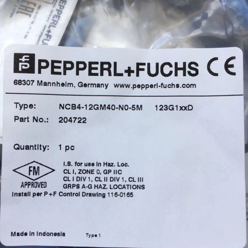 NCB4-12GM40-NO-V1德国传感器NCB4-12GM40-N0-5M原装正品