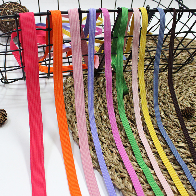 厂家现货0.3-1.2CM黑白彩色弹力扁松紧带产业用家纺辅料 走马带