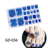 Summer leg stickers, nail stickers, Japanese fake nails for manicure, 22 years