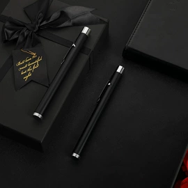 圆珠笔中油笔;库存办公用品;木盒