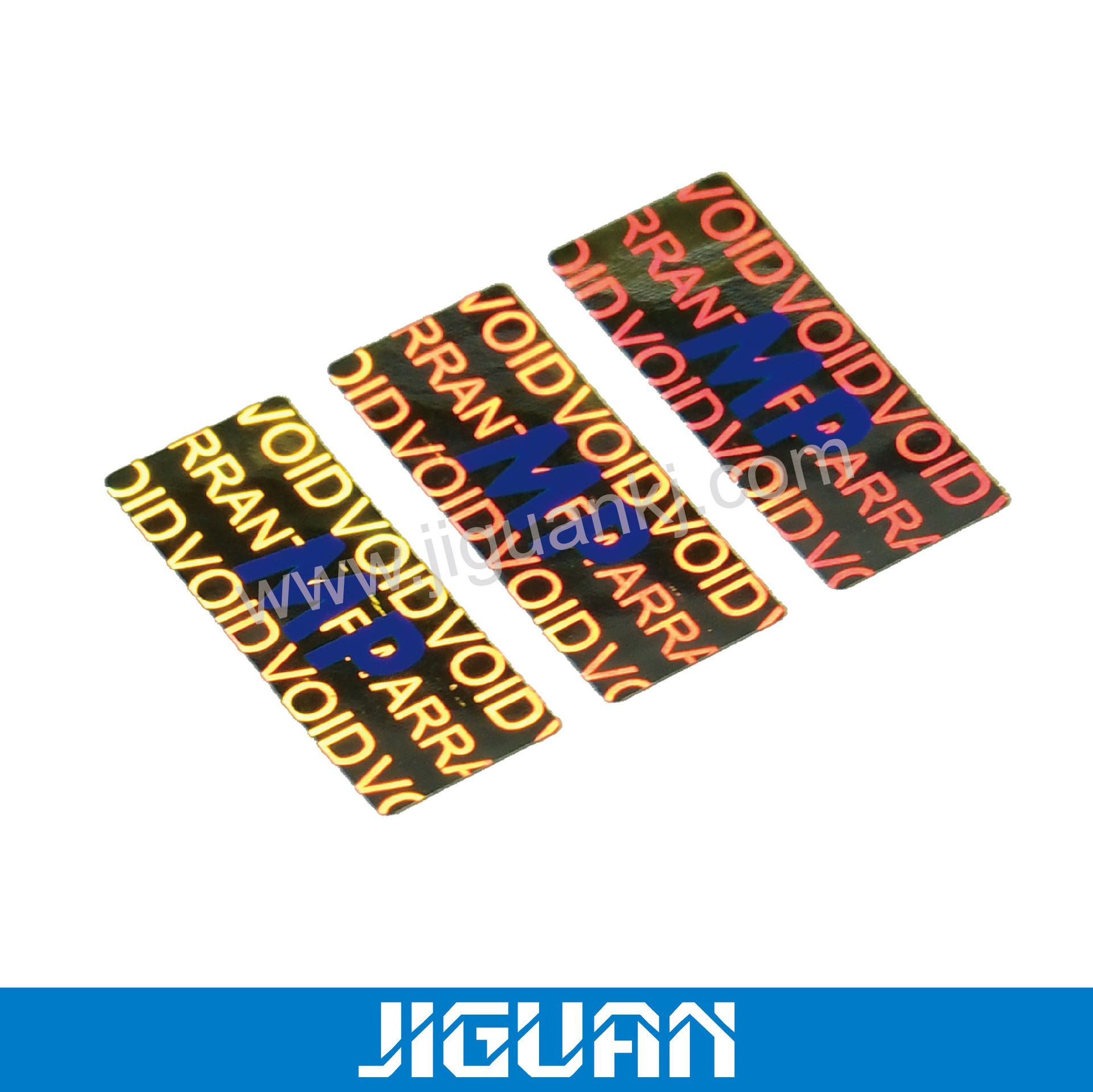 东莞技冠低价供应镭射防伪贴纸，荧光防伪商标