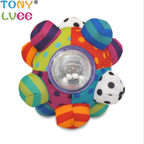 Bomb ball/baby hand grasping rattle ball tactile sensory three-dimensional rattle cloth ball baby toy 0-3 years old