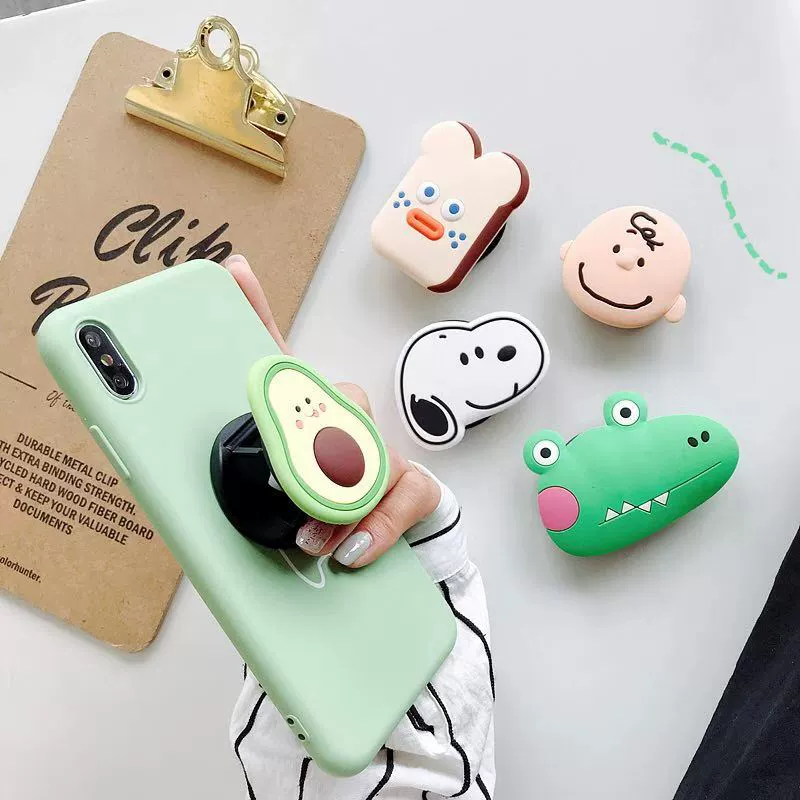 Table cute silicone tubing, adjustable ring, phone holder, folding air bag, soft heel