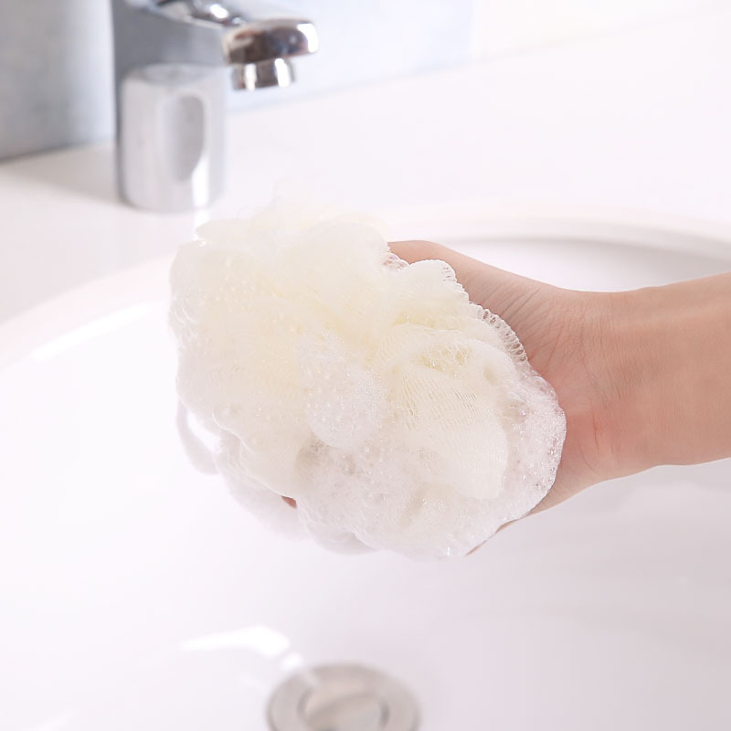 Bola blanca del baño de la flor del baño de la bola 30g de la flor del baño, cepillo del baño, Toalla de baño