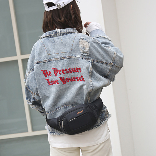 Waist bag  new men's chest bag outdoor sports shoulder bag men's multi-functional shoulder bag waterproof mobile phone bag